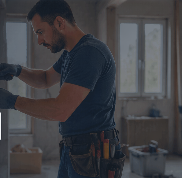 Handwerker bei der Arbeit